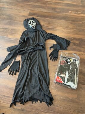 Spirit Child Chrome Ghost Face Halloween Costume